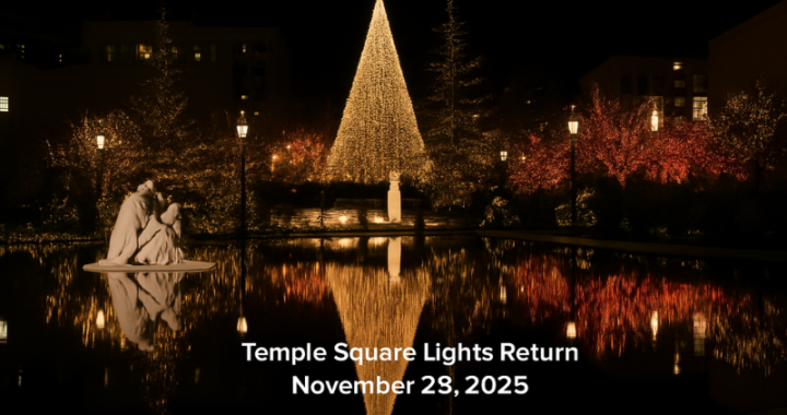 Un millón de luces iluminan la Plaza del Templo en Navidad 2025